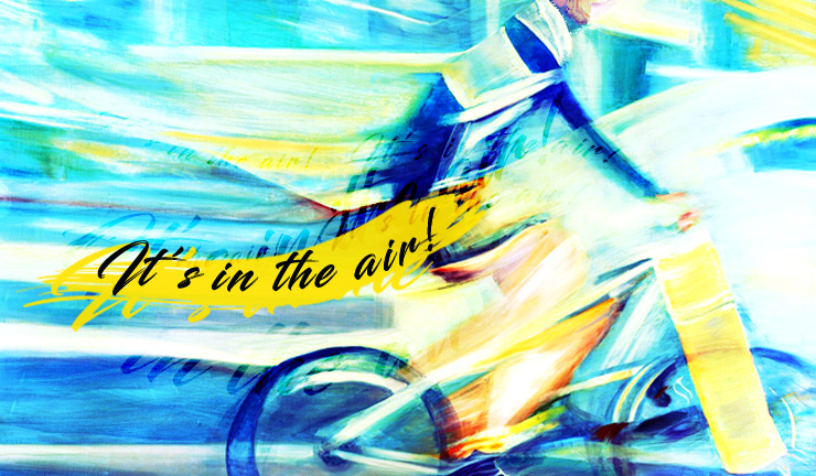It's in the air!